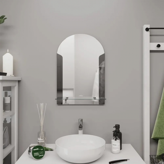 Зеркало MIXLINE Муза 390x580 с полкой