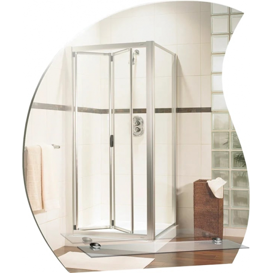 Зеркало MIXLINE Нептун 520x585 с полкой