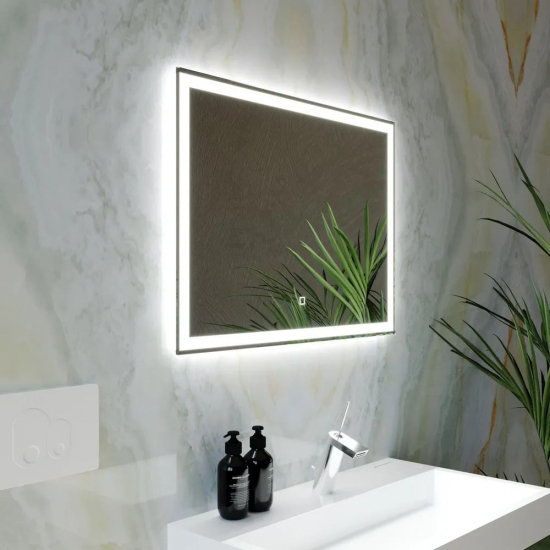 Зеркало MIXLINE Норма-Лайт 800x600 сенсорный выключатель, светодиодная подсветка