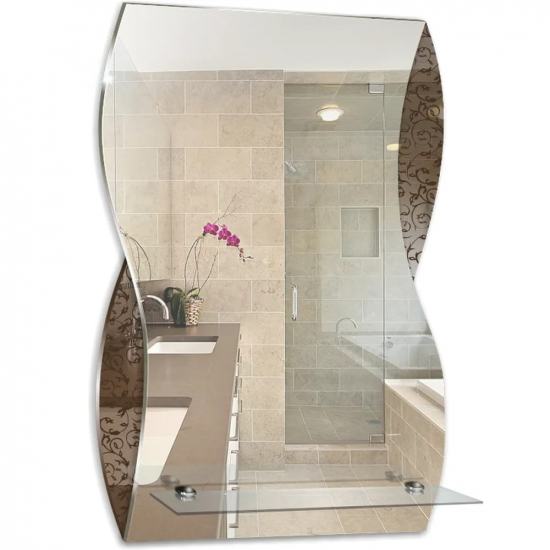 Зеркало MIXLINE Опал 395x600 с полкой 