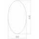 Зеркало MIXLINE Овал 350x630