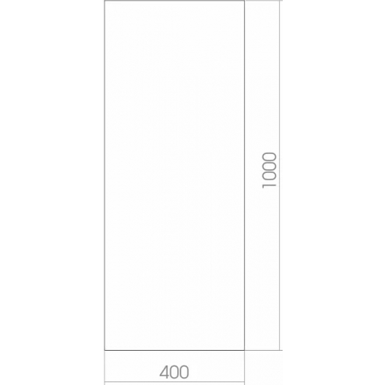 Зеркало MIXLINE Прямоугольник 400x1000