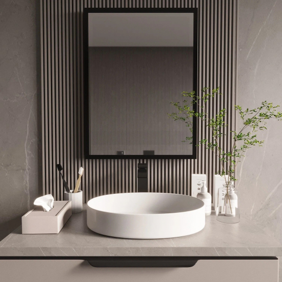 Зеркало MIXLINE Серенити 600x800 с багетом и тоннельной LED подстветкой