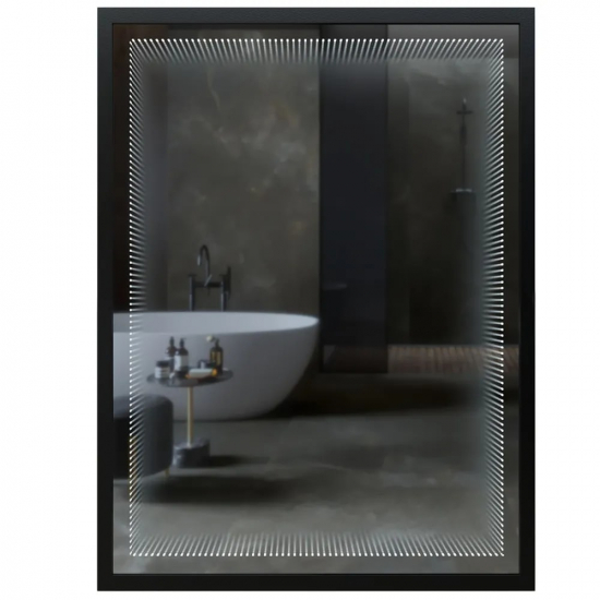 Зеркало MIXLINE Серенити 600x800 с багетом и тоннельной LED подстветкой