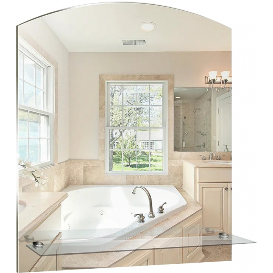 Зеркало MIXLINE Шанс 500x580 с полкой