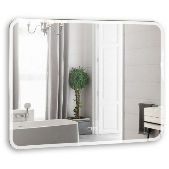 Зеркало MIXLINE Стив-2 1000x800 сенсорный выключатель, двойной подогрев