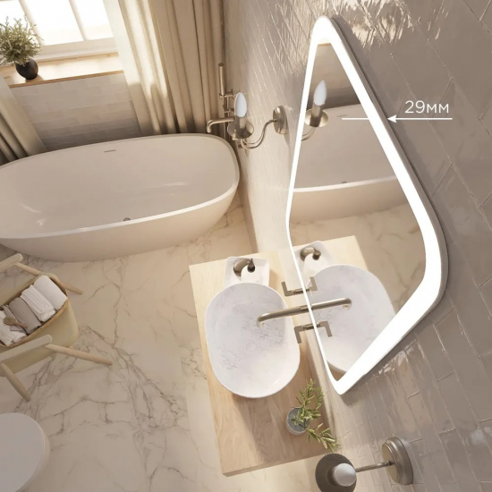 Зеркало MIXLINE Стив 685x915 с LED подсветкой