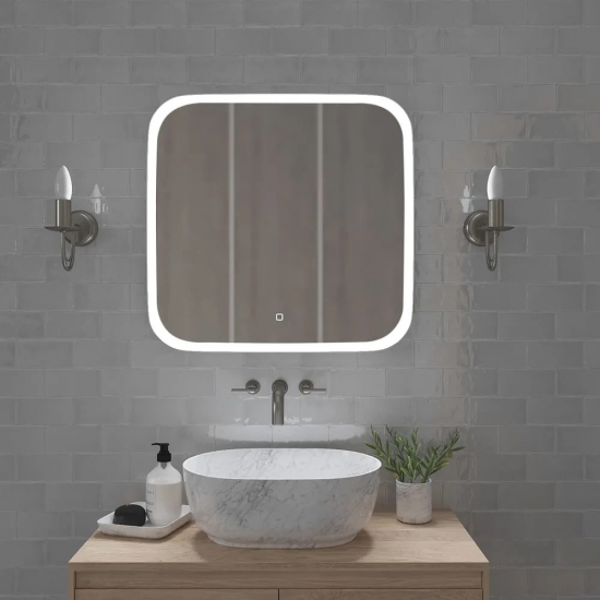 Зеркало MIXLINE Стив 700x680 с LED подсветкой