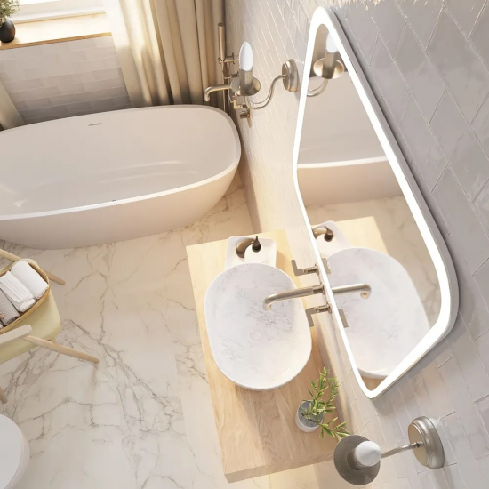 Зеркало MIXLINE Стив 800x685 с LED подсветкой