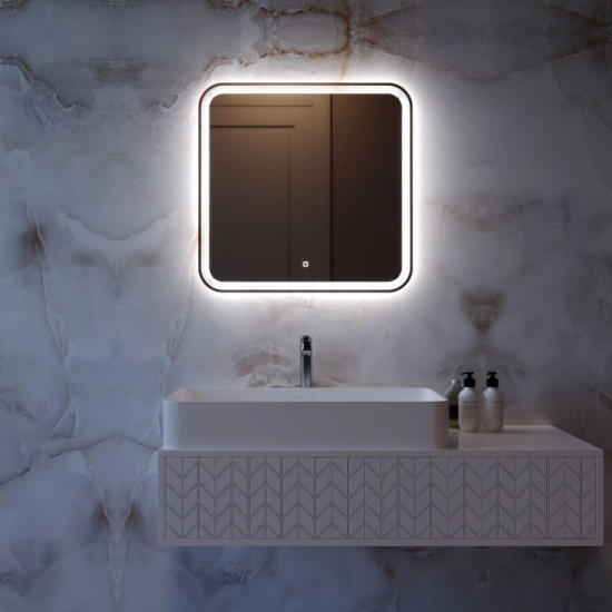 Зеркало MIXLINE Стив-Лайт 700x685 с LED подсветкой