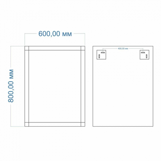 Зеркало MIXLINE Стронг 600x800 с гравировкой