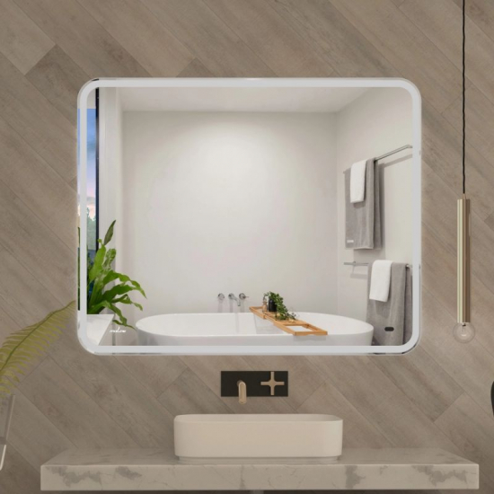 Зеркало MIXLINE Турин 1000x800 с LED подсветкой, бесконтактный сенсор