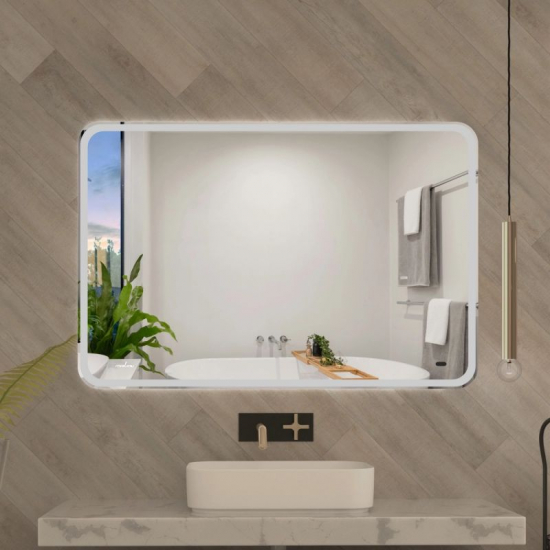 Зеркало MIXLINE Турин 1200x800 с LED подсветкой, бесконтактный сенсор