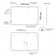 Зеркало MIXLINE Турин 1200x800 с LED подсветкой, бесконтактный сенсор