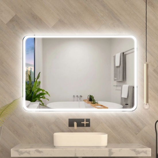 Зеркало MIXLINE Турин-2 1200x800 с LED подсветкой, бесконтакный сенсор, подогрев