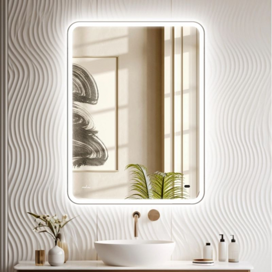 Зеркало MIXLINE Турин-2 500x700 с LED подсветкой, бесконтакный сенсор, подогрев