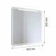 Зеркало MIXLINE Виктория 800x800 с LED подсветкой