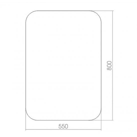 Зеркало MIXLINE Выбор 550x800
