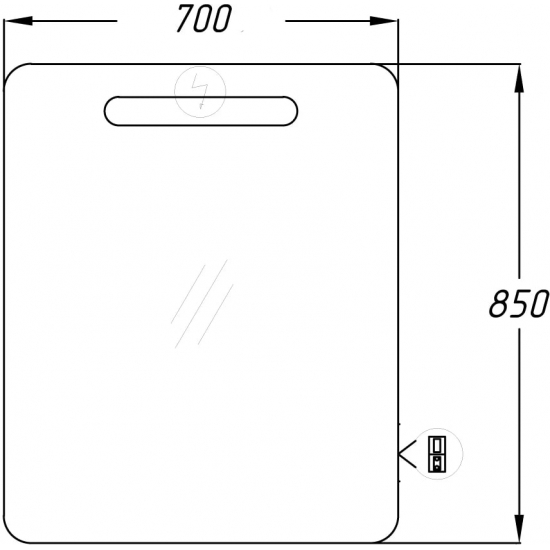 Зеркало OPADIRIS Арабеско 70
