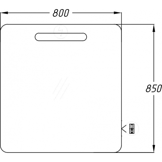 Зеркало OPADIRIS Арабеско 80