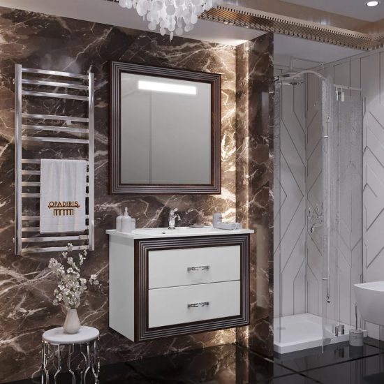 Зеркало OPADIRIS Карат 80 серебряная патина