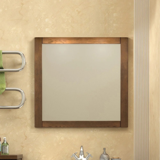 Зеркало OPADIRIS Мираж 80 светлый орех, с козырьком