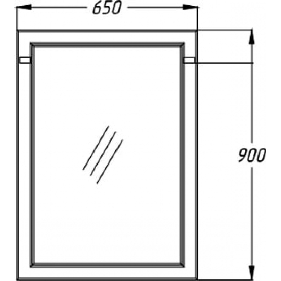 Зеркало OPADIRIS Омега 65 слоновая кость