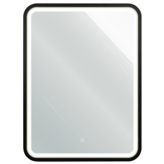 Зеркало САНАКС 45220 600x800 с LED подсветкой чёрное