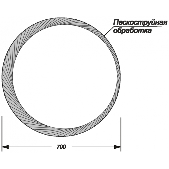 Зеркало SANITA LUXE Art Led D700 с LED подсветкой