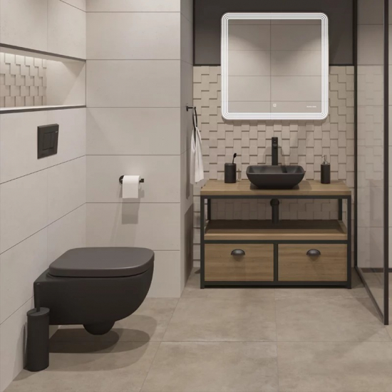 Зеркало SANITA LUXE Dial Led 800x800 с LED подсветкой