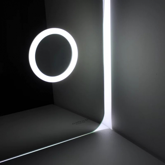 Зеркало SANITA LUXE Infiniti Elegant Led 800x600 с LED подсветкой, увеличительное зеркало