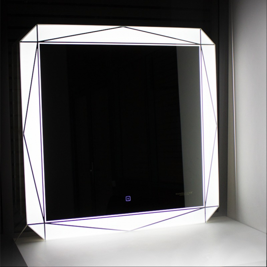 Зеркало SANITA LUXE Лайн Led 750x750 с LED подсветкой
