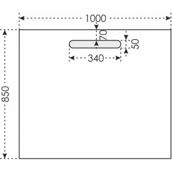 Зеркало САНТА Лондон 100 с LED-подсветкой