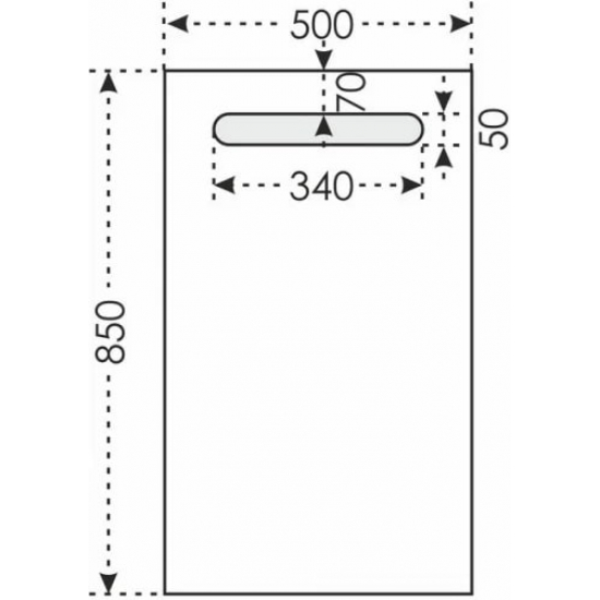 Зеркало САНТА Лондон 50 с LED-подсветкой