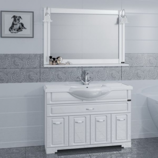 Зеркало САНТА Монарх 120 со светильниками