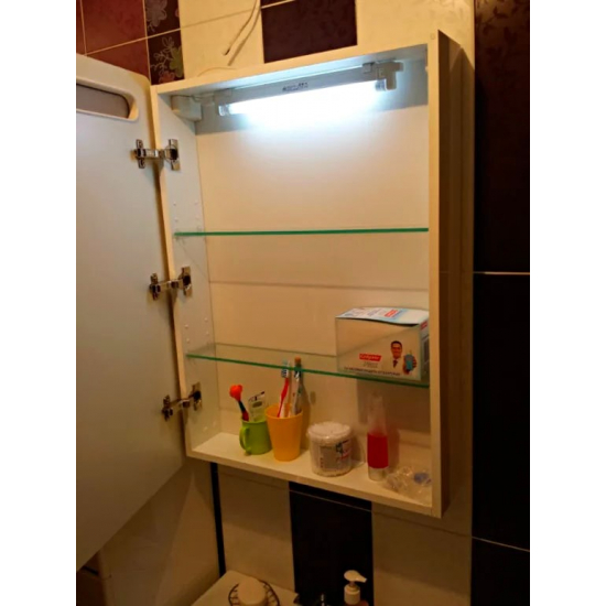 Зеркало-шкаф АКВАТОН Америна 60 L левое, с подсветкой