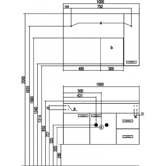 Зеркало-шкаф АКВАТОН Диор 100 R правый, с подсветкой и антизапотеванием