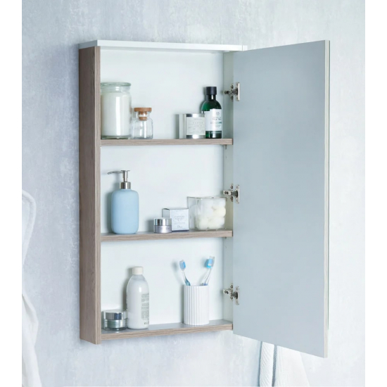 Зеркало-шкаф АКВАТОН Эмма 46 R правое, дуб наварра