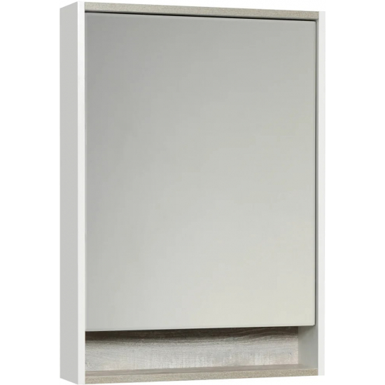 Зеркало-шкаф АКВАТОН Капри 60 с подсветкой, бетон пайн