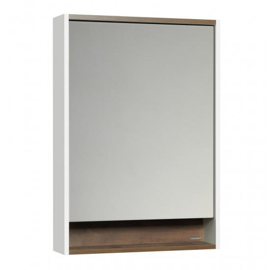 Зеркало-шкаф АКВАТОН Капри 60 с подсветкой, таксония темная