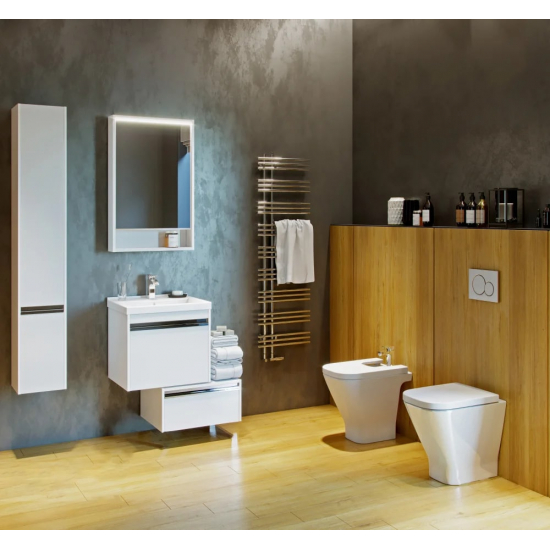 Зеркало-шкаф АКВАТОН Капри 60 с подсветкой