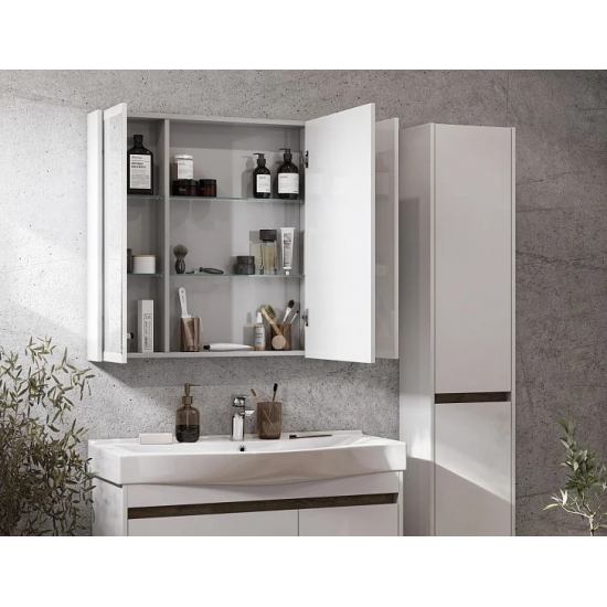 Зеркало-шкаф АКВАТОН Нортон 100 белый глянец