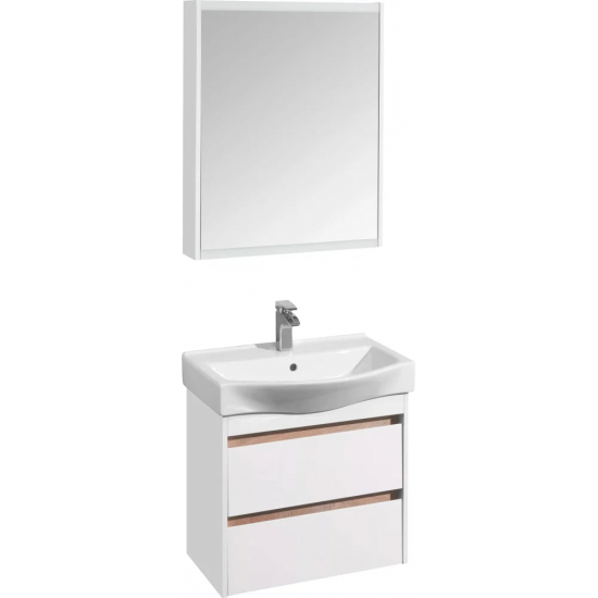 Зеркало-шкаф АКВАТОН Нортон 65 белый глянец