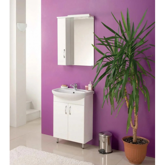 Зеркало-шкаф АКВАТОН Онда 58 L левое, с подсветкой