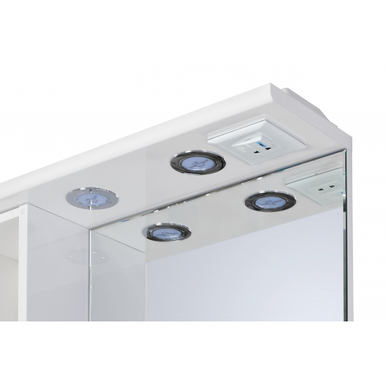 Зеркало-шкаф АКВАТОН Онда 58 L левое, с подсветкой