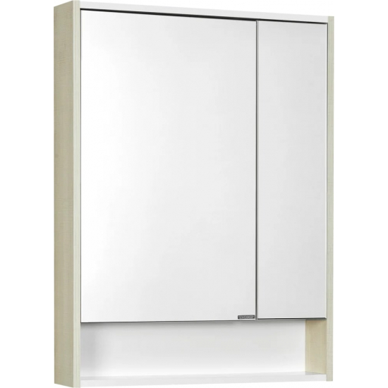 Зеркало-шкаф АКВАТОН Рико 65 белый, ясень фабрик