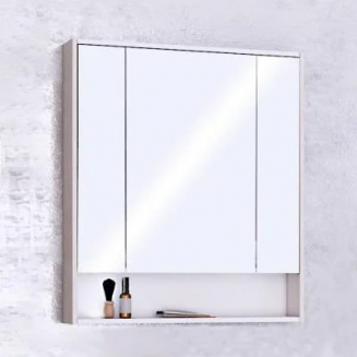 Зеркало-шкаф АКВАТОН Рико 80 белый, ясень фабрик