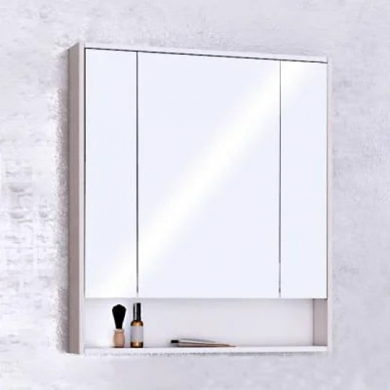 Зеркало-шкаф АКВАТОН Рико 80 белый, ясень фабрик