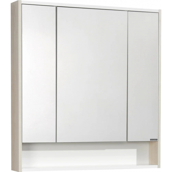 Зеркало-шкаф АКВАТОН Рико 80 белый, ясень фабрик