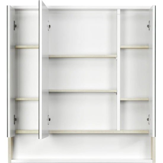 Зеркало-шкаф АКВАТОН Рико 80 белый, ясень фабрик